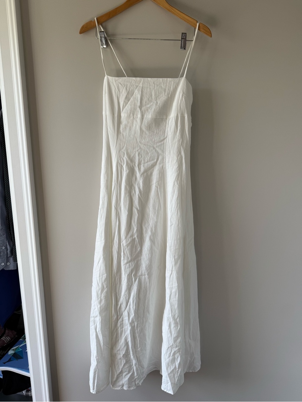 Princess Polly White Maxi Dress with Spaghetti Straps